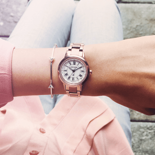 新品✨シチズン　クロスシー　サクラピンク　腕時計　　レディース　ウォッチ