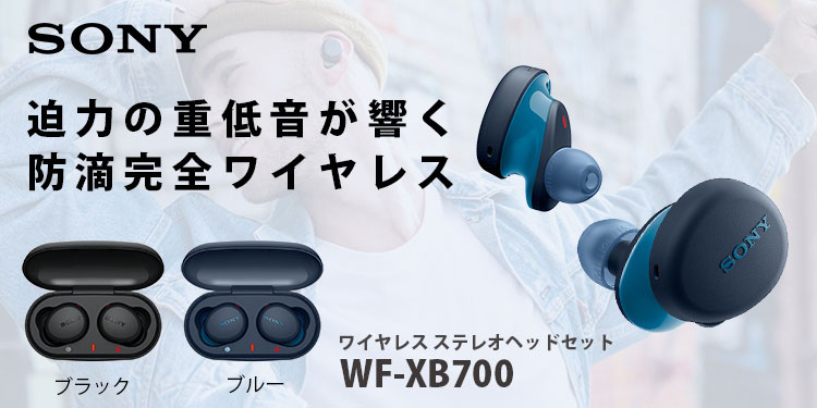 SONY ワイヤレスイヤホン　WF-XB700