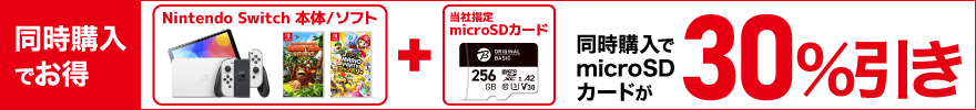 Nintendo Switch{̂̓\tgmicroSDJ[hwmicroSDJ[h30