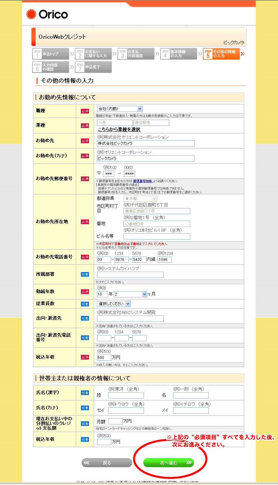 ビックカメラ お支払方法 ショッピングローン