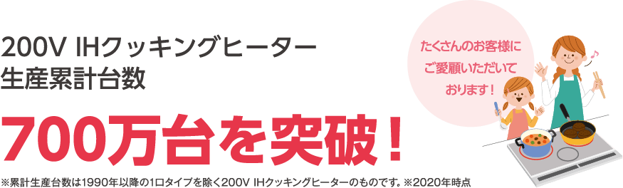 200V IH�N�b�L���O�q�[�^�[���Y�݌v�䐔 700�����˔j