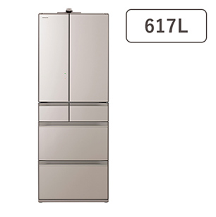 冷蔵庫 HXCCタイプ クリスタルシャンパン R-HXCC62S-XN