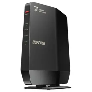 �o�b�t�@���[ Wi-Fi���[�^�[ 5764+688Mbps AirStation(�l�b�g���Ѓu���b�J�[2�Ή��E�v���~�A�����f��) �u���b�N WSR6500BE6P/CBK [Wi-Fi 7(be) /IPv6�Ή�]
