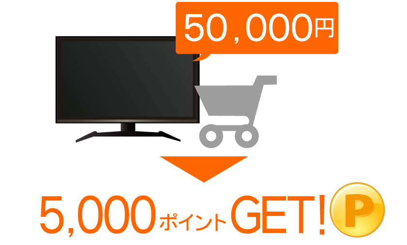 ビックポイントが貯まる、使える!