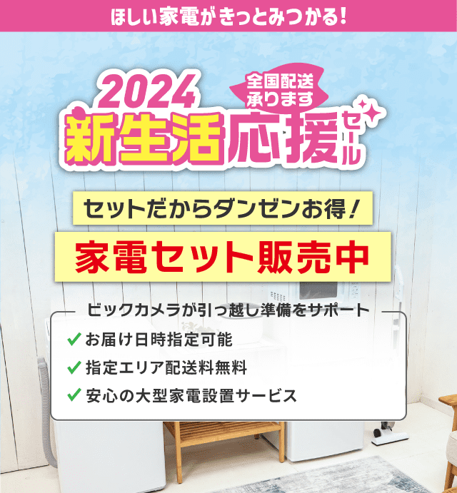 新生活 家電セット 2024 | ビックカメラ