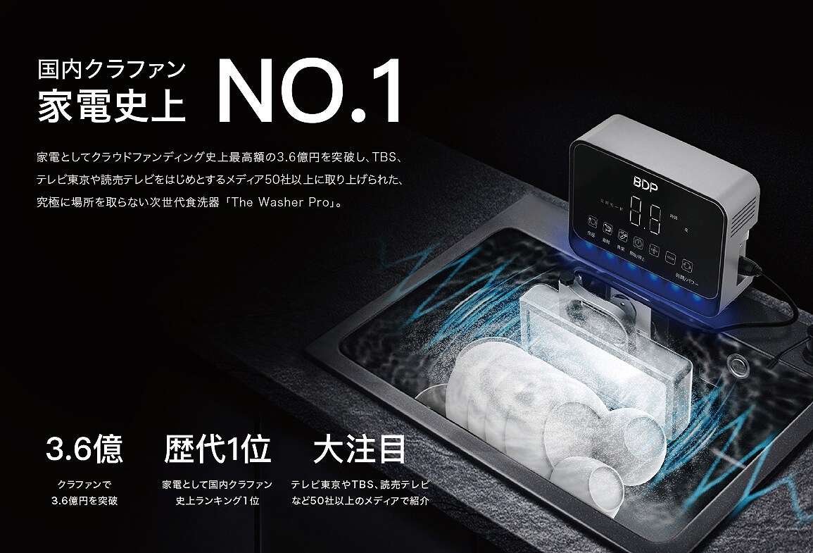 もらって嬉しい出産祝い 超音波食洗機 The Washer Pro Q6_400 asakusa.sub.jp