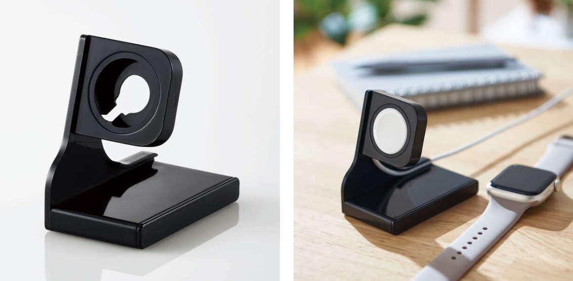 ����Apple Watch���C�[�d�P�[�u���𑕒��E�ڑ����邱�ƂŐݒu�Ə[�d���ł���X�����X�^���h