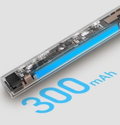 300mAh�̑�e�ʃo�b�e���[ ��85���ғ�