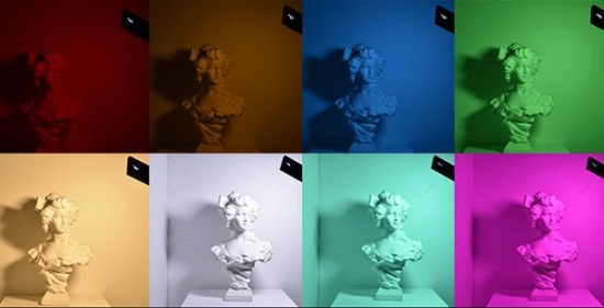 360&deg;�̐F�����F�����0�`100���̍ʓx�����A���邳����