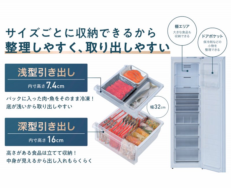 �T�C�Y���ƂɎ��[�ł��邩�琮�����₷���A���o���₷��