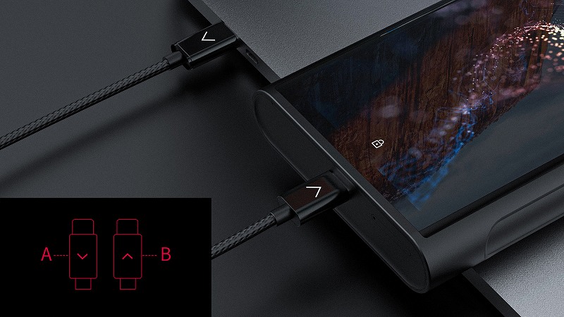 1�{�ŏ[�d�ƃf�[�^�]�����\�ȗ��[Type-C�[�q�̗pOTG�ڑ��P�[�u��