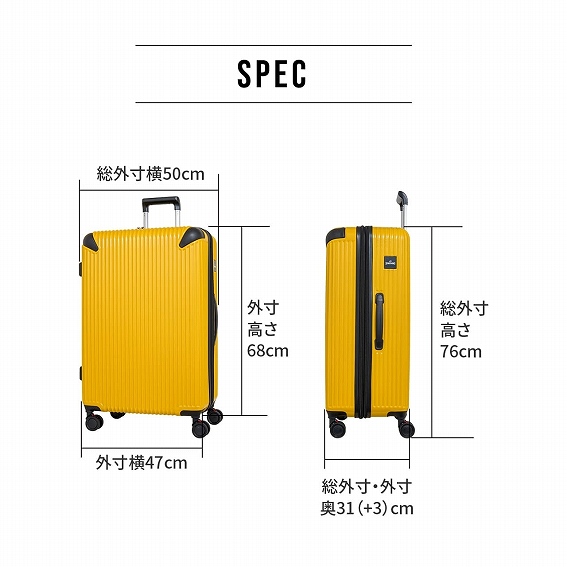 �y�T�X�y���V���� �L�����[�P�[�X TSA���b�N���ځzSPEC �{�̃T�C�Y