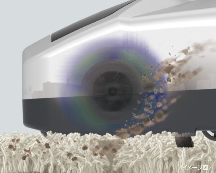 �J�[�y�b�g�ɓ��荞�񂾏����ȃS�~��т������o���B