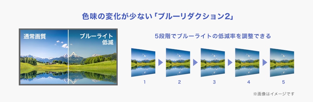 ���F����}���Ȃ���u���[���C�g��ጸ������u�u���[���_�N�V����2�v