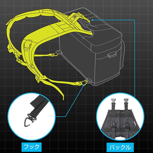 2�̃o�b�N���ƃt�b�N�Ńo�b�O�ɂ�������ƌŒ�