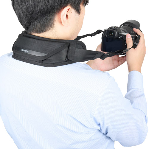 �J�����Ȃǂ̃X�g���b�v�Ɏ��t���Ď�ւ̕��S���y��