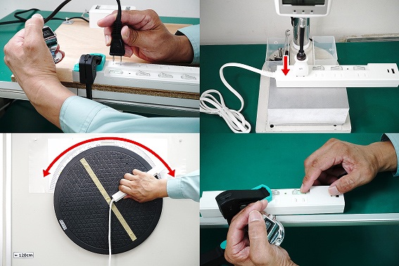 AC�R���Z���g�����݌��̑}���͂𑪒肵�A�d�l�͈͓��ł��邱�Ƃ��m�F���܂����B