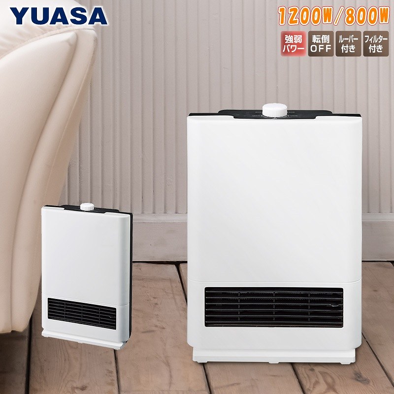 �V���v������ ���g�@�啗�ʃZ���~�b�N�q�[�^�[ YKT-S121D(W)