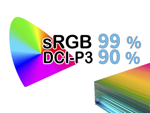 sRGB99%ADCI-P3 90%