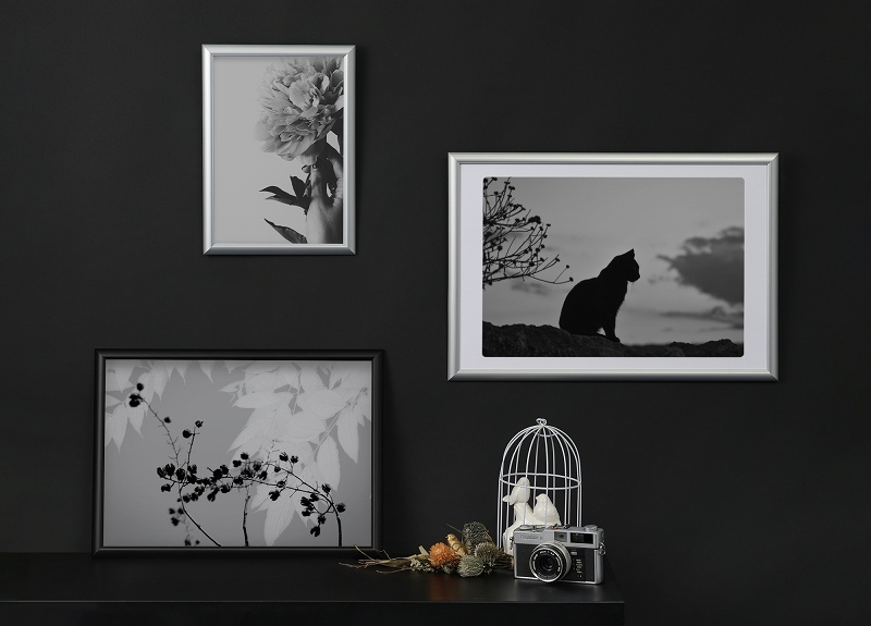 UV�J�b�gPET���g�p�����V���v���ȃf�U�C����A3�T�C�Y�p�A���~�z���B