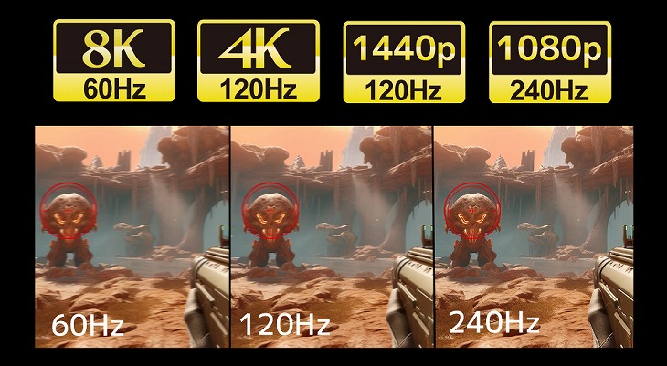 4K120Hz/1080p240Hz�ŃQ�[�������K