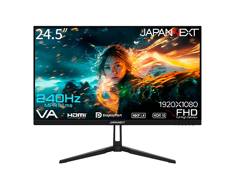 24.5�C���` VA�p�l������ 240Hz �t��HD�Q�[�~���O���j�^�[
