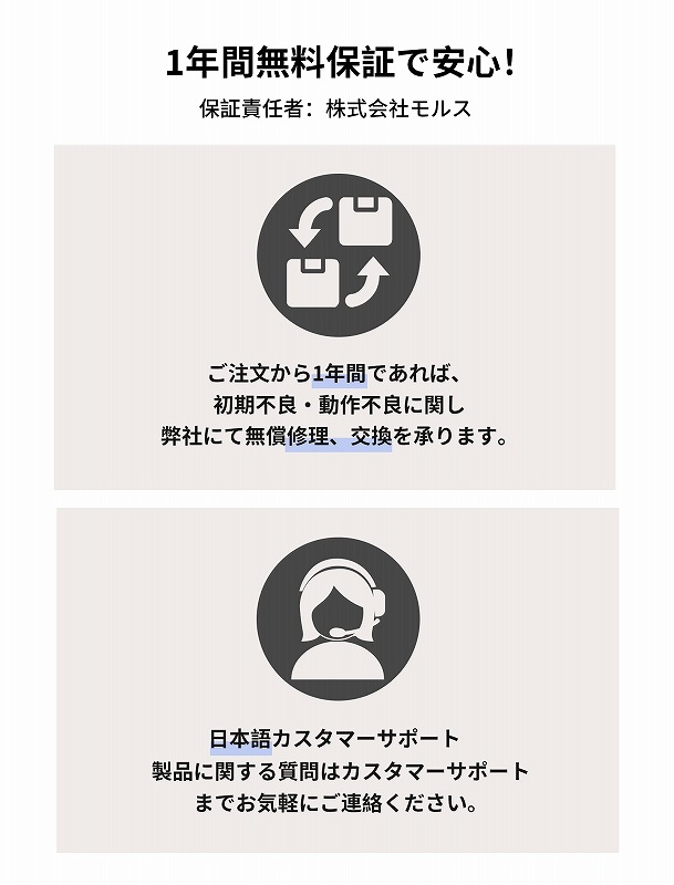 1�N�Ԗ����ۏ؂ň��S