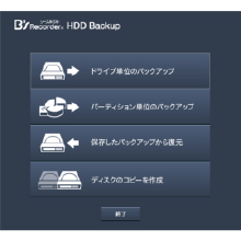 ���J�o���[�f�B�X�N�쐬