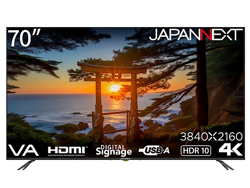 70�C���` VA�p�l������ 4K��^�t�����j�^�[