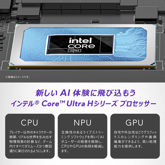 �V���� AI �̌��ɔ�э������C���e��&reg; Core Ultra H�V���[�Y �v���Z�b�T�[