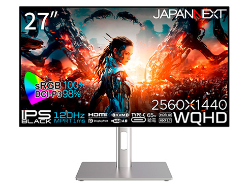 27�C���` IPS BLACK�p�l������ 120Hz�Ή�WQHD�Q�[�~���O���j�^�[