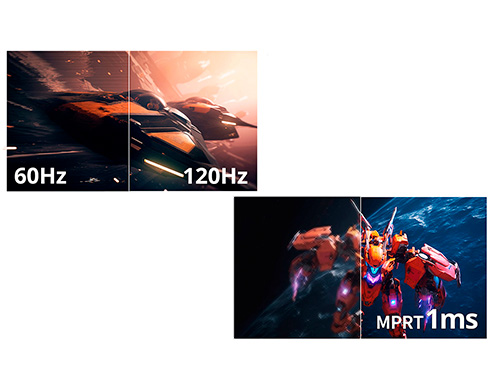 120Hz�̒��������t���b�V�����[�g