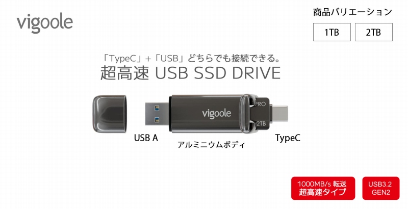 TypeC�ł�USB A�ł��ڑ��ł���