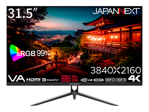 31.5�C���` VA�p�l������ USB-C���d�Ή� 4K�t�����j�^�[