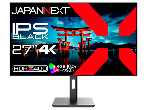 27�C���` IPS BLACK�p�l������ 4K�t�����j�^�[