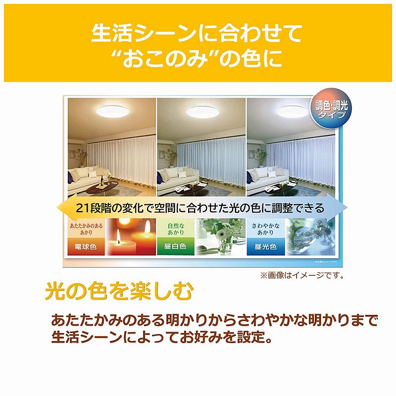 �����V�[���ɍ��킹��"�����̂�"�̐F��