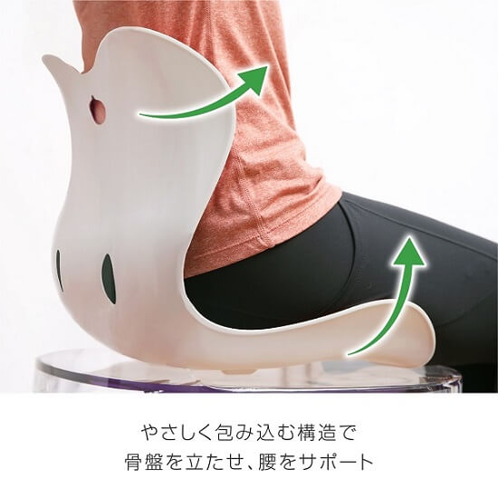 ���ՃT�|�[�g�`�F�A�́A�₳������ݍ��ލ\���ō��Ղ𗧂��������T�|�[�g�B