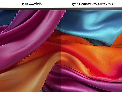 USB-C�ڑ����̖��邳