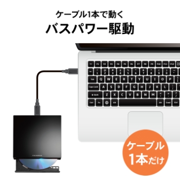 USB 5Gbps�iUSB 3.2 Gen1�j�̃P�[�u��1�{�œ����o�X�p���[�쓮
