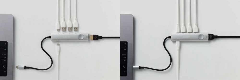 USB Type-C�|�[�g����ő�6�̃|�[�g�ɐڑ��ł���h�b�L���O�X�e�[�V����