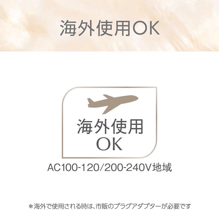 100-120V/200-240V�ɑΉ����Ă���̂ŁA�C�O���s�ł����S���Ă��g�����������܂�