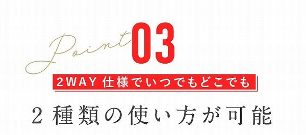 2��ނ̎g�������\