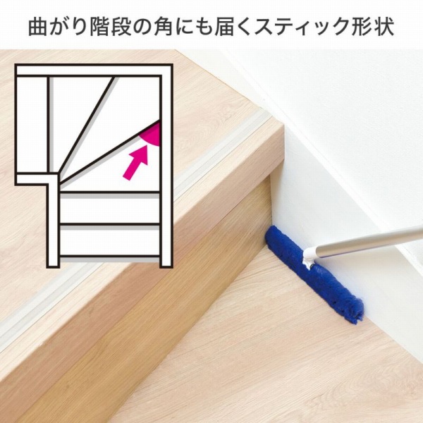 �Ȃ���K�i�̊p�ɂ��͂��X�e�B�b�N�`��