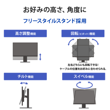 ���D�݂̍����A�p�x�Ɂ@�t���[�X�^�C���X�^���h�̗p