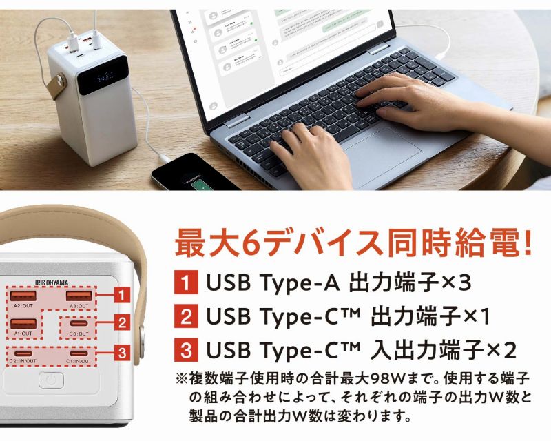 �ő�o��100W�Ńm�[�gPC���[�d�\�I