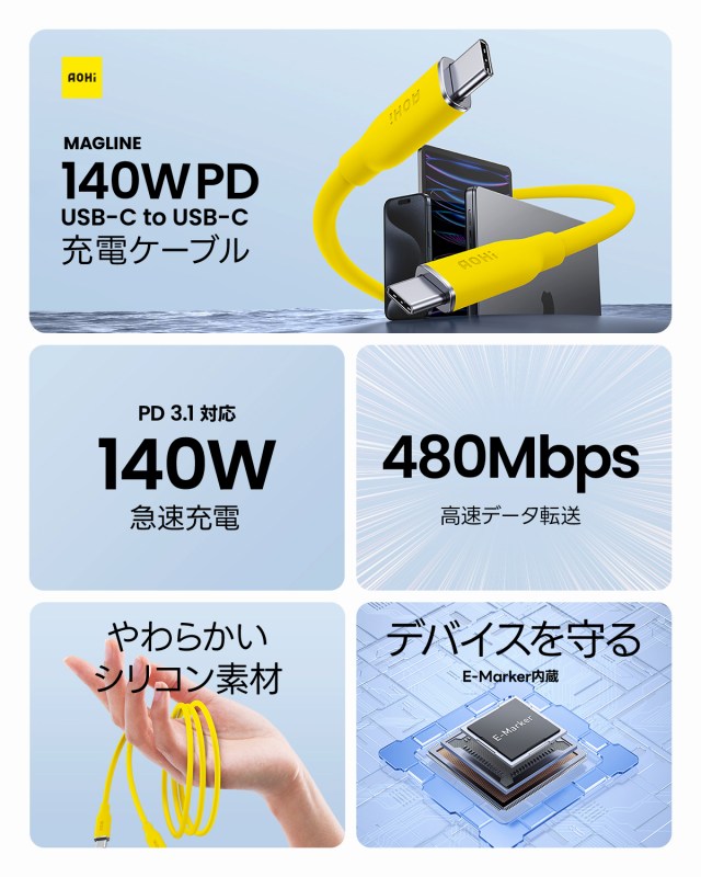 140WPD �[�d�P�[�u��