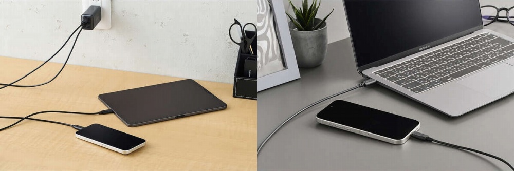 USB Type-C�|�[�g���ڂ̋@�퓯�m�ŏ[�d��f�[�^�]�����\