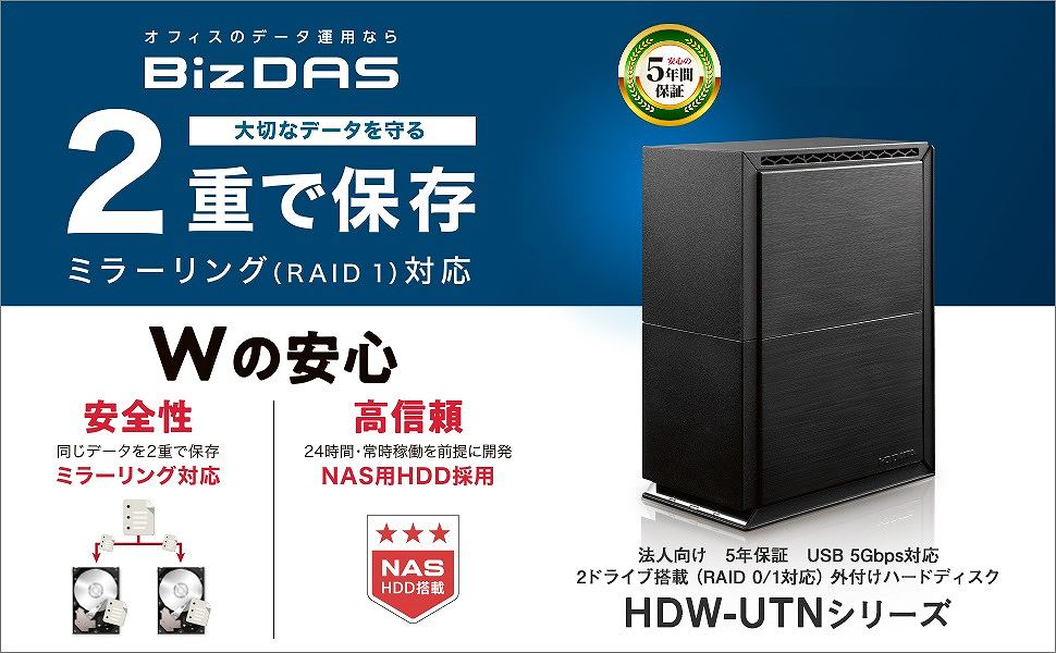 2�d�ŕۑ��~���[�����O�Ή�