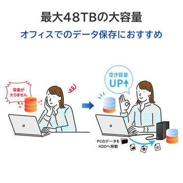 �ő�48TB�̑�e��