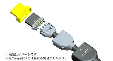 HDMI変換・延長プラグ ブラック DH-HD14EM30BK [3m /HDMI⇔miniHDMI 